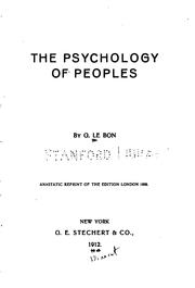 The psychology of peoples.