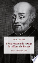 Brève relation du voyage de la Nouvelle-France /