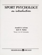 Sport psychology : an introduction /