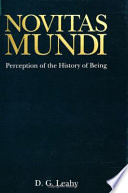 Novitas mundi : perception of the history of being /