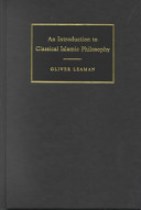 An introduction to classical Islamic philosophy /