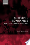 Corporate governance : what can be learned from Japan? /