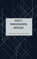 Hegel's transcendental ontology /