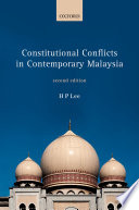 Constitutional conflicts in contemporary Malaysia /