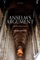 Anselm's argument : divine necessity /
