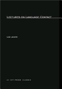 Lectures on language contact /