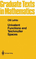Univalent functions and Teichmuller spaces /