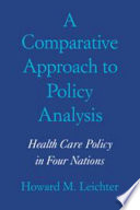 A comparative approach to policy analysis : health care policy in four nations /