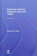 American literary criticism since the 1930s /