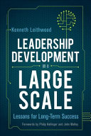 Leadership development on a large scale : lessons for long-term success /