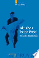 Allusions in the press : an applied linguistic study /
