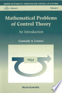 Mathematical problems of control theory : an introduction /