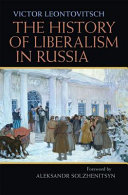 The history of liberalism in Russia /