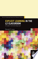 Explicit learning in the L2 classroom : a student-centered approach /