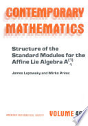 Structure of the standard modules for the affine Lie algebra A₁ superscript (1) /