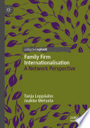Family firm internationalisation : a network perspective /