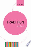 Tradition : a feeling for the literary past /