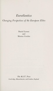 Euratlantica: changing perspectives of the European elites /