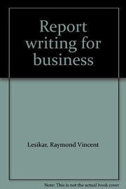 Report writing for business /