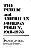 The public and American foreign policy, 1918-1978 /