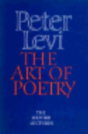 The art of poetry : the Oxford lectures, 1984-1989 /