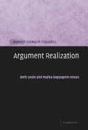 Argument realization /