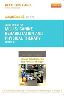 Canine rehabilitation and physical therapy.