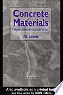 Concrete materials : problems and solutions /