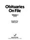 Obituaries on file /