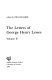 The letters of George Henry Lewes /