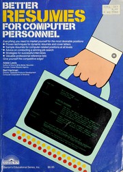 Better resumes for computer personnel /