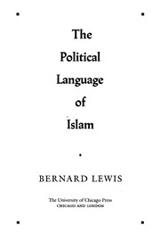 The political language of Islam /