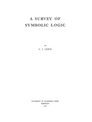 A survey of symbolic logic.