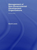 The management of non-governmental development organizations /