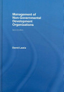 The management of non-governmental development organizations /