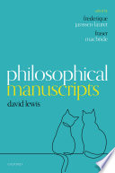 Philosophical manuscripts /