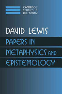 Papers in metaphysics and epistemology /