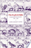 The English fable : Aesop and literary culture, 1651-1740 /