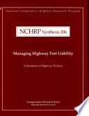 Managing highway tort liability /