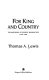 For king and country : the maturing of George Washington, 1748-1760 /