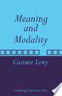 Meaning and modality /