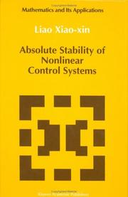 Absolute stability of nonlinear control systems /