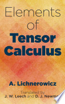 Elements of tensor calculus /