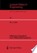 Difference Equations from Differential Equations /
