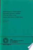 Interpretation of aeromagnetic anomalies between latitudes 37N and 38N in the Eastern and Central United States /