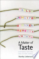 Matter of taste : how names, fashions, and culture change /