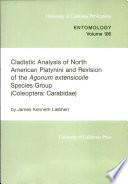 Cladistic analysis of North American Platynini and revision of the Agonum extensicolle species group (Coleoptera, Carabidae) /