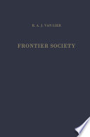 Frontier society : A social analysis of the history of Surinam. /