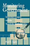 Monitoring government : inspectors general and the search for accountability /