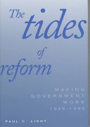 The tides of reform : making government work, 1945-1995 /